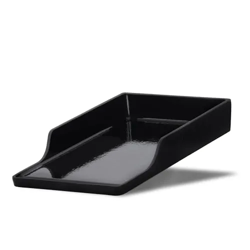 BBQ-Toro Gusseisen Grillplatte emailliert 25,5 x 43,5 cm - Grillplatten: Universelle Plancha aus robustem Gusseisen, ideal für Steak, Eier und Gemüse – für perfektes Grillergebnis und einfache Reinigung dank Ablauflöchern.