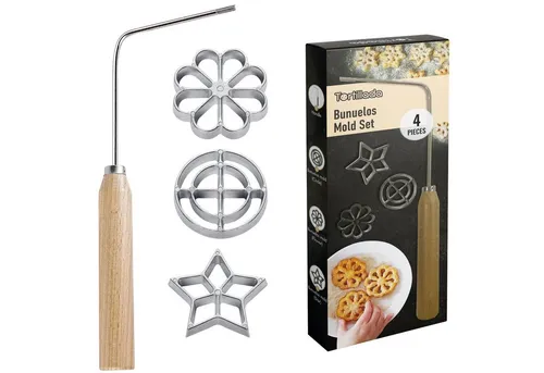 Tortillada Ausstechform Bunuelos Mold Set of 3 in gold von Tortillada