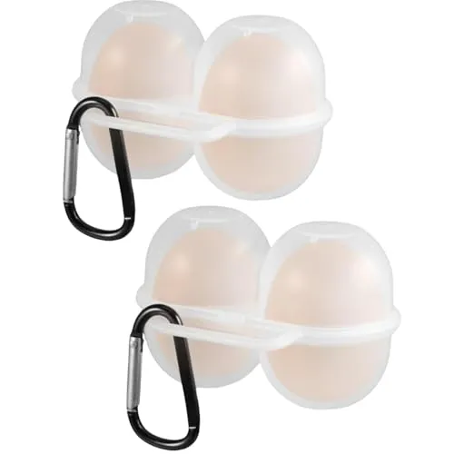 Eierbox, 2 Stück, Eierbehälter, aus Kunststoff, Eierbehälter, für Reisen, Outdoor, Kühlschrank und Camping