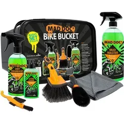 NIGRIN Fahrradpflege-Set 50663 - Fahrrad-Pflegemittel, 8-teiliges Set für gründliche Reinigung und Pflege, inklusive kraftvollem Reiniger und Zubehör für funktionssichere Fahrräder.