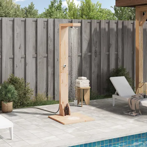 Maison Exclusive Gartendusche 210 cm aus Kiefernholz und Edelstahl