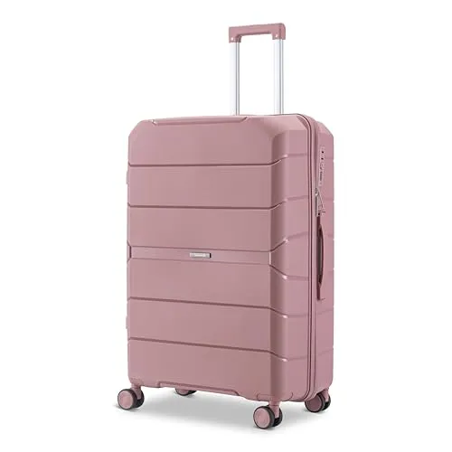 Skycases Urban Adventurer Handgepäck 44L – Rosa – Hartschalenkoffer mit 4 Rollen & Zahlenschloss