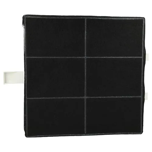vhbw Aktivkohlefilter kompatibel mit Bosch DKE645E, DKE955MBR, DHZ5185, DHZ5186, DHZ5105, DHZ5180 Dunstabzugshaube - 22,2 x 22,2 x 2,4 cm