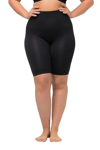 Ulla Popken Damen Knielang Hose, Schwarz (Schwarz 10), 50/52 EU