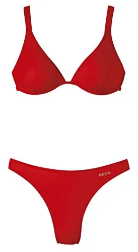 Beco Damen Bügel Bikini B-Cup, rot, 40 - Bikini-Oberteile im Sweetheart Wire Bra Style, klassisches Design mit verstellbaren Trägern für perfekten Halt, ideal für Strand und Pool.