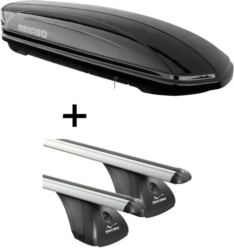 Dachbox MAA400L mit Original Dachträger für Volkswagen Golf Plus