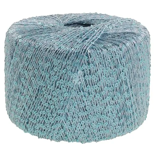 LANA GROSSA Glamour | Beilaufgarn mit Pailletten | Handstrickgarn aus 55% Polyamid und 45% Polyester | 25g Wolle zum Stricken & Häkeln | 115m GarnFB 4