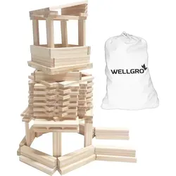 WELLGRO Natur Holzbausteine von Wellgro