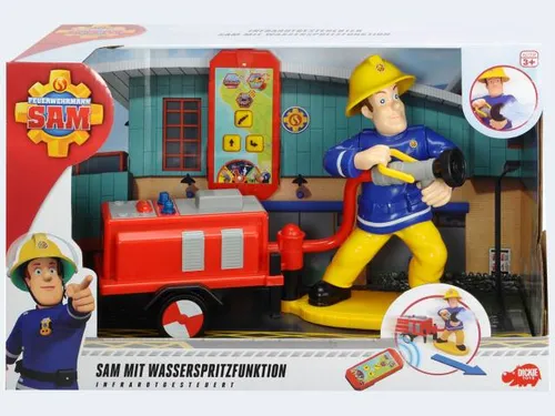 Dickie Feuerwehrmann Sam mit Wasserspritzfunktion