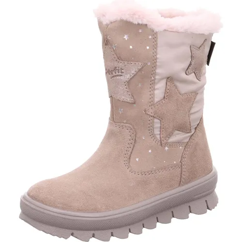Superfit Mädchen FLAVIA - warm gefütterte Gore-Tex Stiefel, beige 4000, bester Grip mit rutschfester Profilsohle