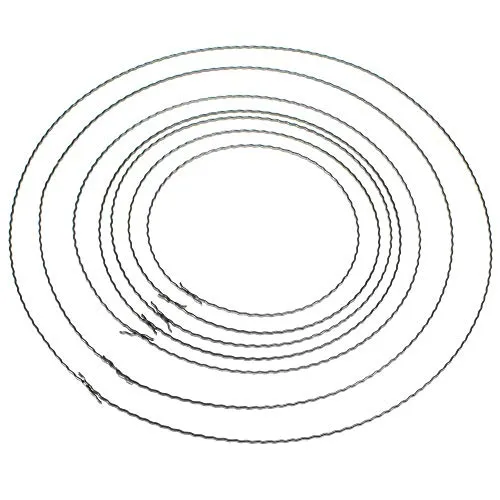 Floral-Direkt Kranzreifen Wellenring Bindering gewellt Unterbau für Kränze und Gestecke Kranzringe, Menge:1 St, Größe:25 cm Ø