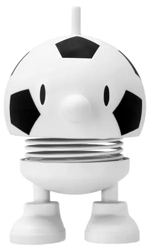 Hoptimist Fußball Bumble: Wackelkopffigur für Fußballfans in weiß von Hoptimist
