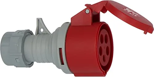 Brennenstuhl CEE-Kupplung 400V/16A (für die Verwendung im Außenbereich IP44, schraubbare Anschlusstechnik, 5-polig)