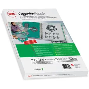 GBC Laminierfolien 3743156, DIN A4, 125 mic, glänzend - Folien für Dokumentenschutz, mit Abheftrand für einfache Ablage in Ordnern. Hochglanzoberfläche verbessert Farben und sorgt für reißfeste, abwaschbare Dokumente. Ideal für langlebige Präsentationen.