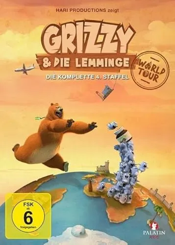 Grizzy & die Lemminge - Staffel 4 DVD - Beliebte Kinderserie auf DVD, fröhliche Abenteuer mit Grizzy und seinen Lemmingen, ab 6 Jahren geeignet, Veröffentlichung am 11.09.2025.