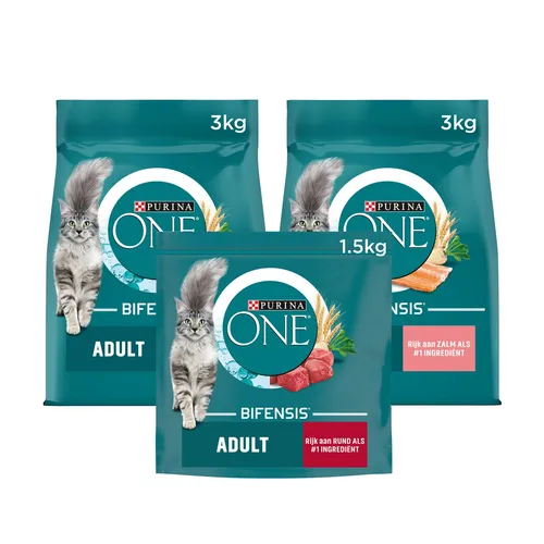 PURINA ONE BIFENSIS Adult Katzentrockenfutter: reich an Huhn für starke Abwehrkräfte