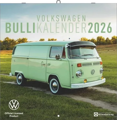 Volkswagen Bulli Kalender 2026 - Allgemeines & Lexika - Erleben Sie den Charme des VW Bullis mit einzigartigen Aufnahmen in diesem 30 x 30 cm Kalender, ideal für Bulli-Fans und als Geschenk.