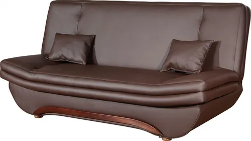 Klick-klack-Sofa Schlafsofa GIANA in Kunstleder Braun von Fun Möbel