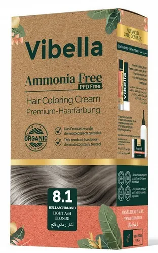 Vibella Haarfärbecreme Nr. 8,1 Hellaschblond – Premium-Haarfarbe