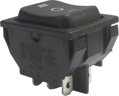TRU Components 1587545 Wippschalter TC-R13-87D-02 250 V/AC 10A 2 x Ein/Aus/Ein rastend/0/rastend 1St.