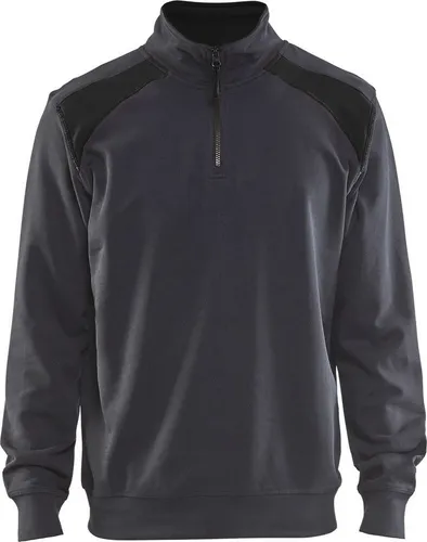 Blåkläder Rundhalspullover Sweatshirt Half-Zip 2-Farbig - Vielseitiger 2-farbiger Half-Zip Pullover mit hohem Kragen. Ideal für den professionellen Einsatz in Kombination mit unserer Industrie Kollektion.