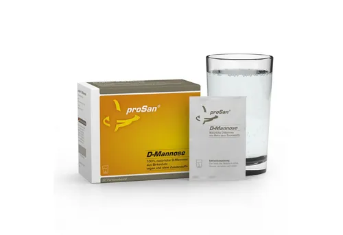 proSan D-Mannose Pulver, Vegan, Naturbelassen aus Birke & Antibiotikafrei, Pulver, 30 St., 60 g