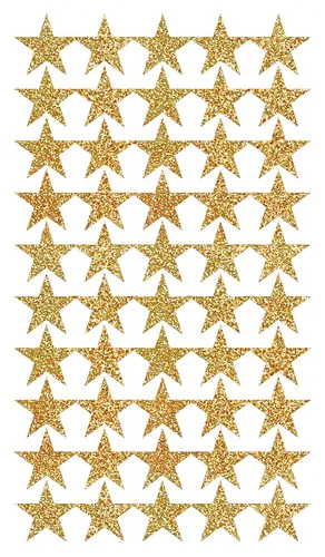 Rico Design Sticker Sterne gold 200 Stück Ø 1cm Schachteln Karten Anhänger