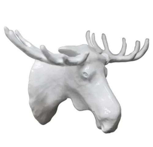 Bosign Garderobenhaken Elchhaken Moose Hook White - Kleiderhaken im skandinavischen Design, der nicht nur modern aussieht, sondern auch funktional ist und Platz für Ihre Jacken bietet.