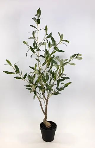 Olivenbaum im Topf 90cm ZF Kunstbaum Kunstpflanzen künstlicher Baum Pflanzen Olive