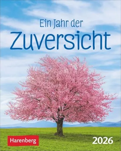 Ein Jahr der Zuversicht Mini-Geschenkkalender 2026: Jeden Tag positiv Denken mit dem Mini-Tischkalender für die tägliche Portion Optimismus (Mini-Geschenkkalender Harenberg)