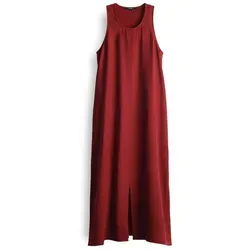 someday Damen Midikleid QHILI - Sportlicher Rückenausschnitt in Ruby Red, Größe 40 - Freizeitkleid für Damen, aus hochwertiger Ecovero Viscose für angenehmes Tragegefühl und langlebige Qualität. Ideal für einen femininen, casual Look.