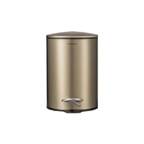 blomus Mülleimer TUBO - Treteimer mit Smart-Close-System - Hochwertiger Mülleimer, 3 Liter, pulverbeschichtet, mit innovativem Smart-Close-System für leises Öffnen und Schließen, ideal für moderne Küchen und Bäder.