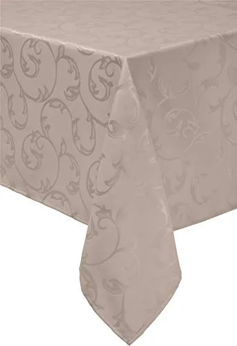 Erwin Müller Tischdecke Greven abwaschbar Cappuccino Größe 130x220 cm