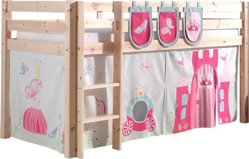 Spielbett >PINO< in Kiefer massiv natur - 210x114x106 (BxHxT)