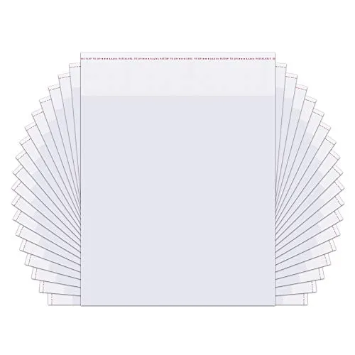 Cellophantüte Selbstklebende Transparente 200 Stück 10x10cm Klar Cellophan Taschen Transparente OPP Cellophantüten Zellophanbeutel 50µm für Kekse Seife (15 Größen verfügbar)