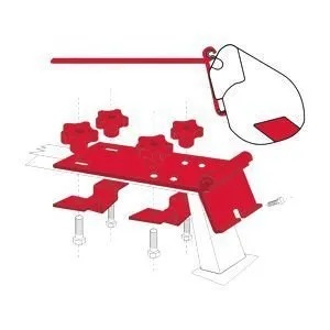 Fiamma F35 Pro Kit Standard Befestigung Adapter - Zubehör für Wohnmobilzelte, ideal für die einfache Montage von Markisen an Wohnmobilen und Campingfahrzeugen.