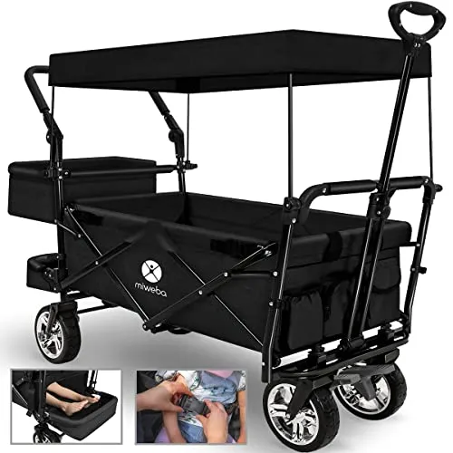 Hand- & Bollerwagen Schwarz von Miweba