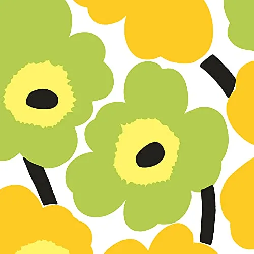 Marimekko Cocktailservietten Unikko Gelb 25x25cm