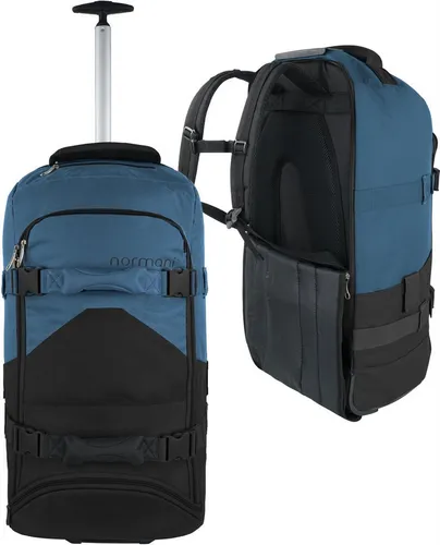 normani Reisetasche mit Rollen und Rucksackfunktion - Praktische Reisetasche mit 90L Volumen, 5 Fächern und stabilen Rollen für einfachen Transport. Ideal für Reisen und Freizeit, strapazierfähiges Material.