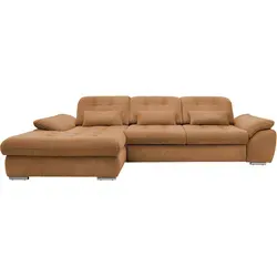 Ecksofa Rigatti mit Bettkasten ca. 184x314 cm Currygelb
