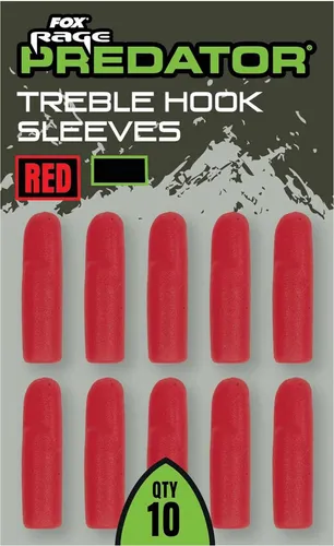 Produktbild Fox Rage Predator Red Treble Hook Sleeves Medium