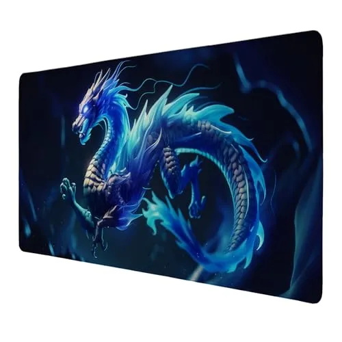 Drache Schreibtischunterlage 89x40cm XXL Mauspad von speecheese