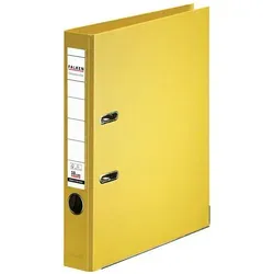 Falken 11285962 Chromocolor-Ordner A4, Rücken 50mm, mit Einsteckschild - Gelb