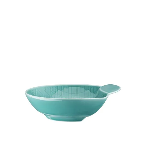 Rosenthal Schale Mesh Colours Aqua 14 cm - Schalen-Kollektion aus Porzellan, mit innovativem Gitterdesign, spülmaschinenfest und mikrowellengeeignet. Ideal für stilvolles Servieren von Speisen im modernen oder Country-Style.