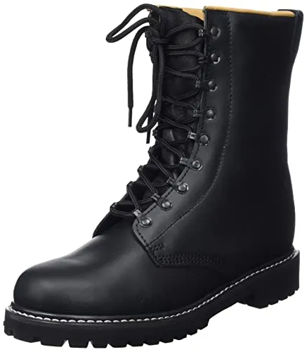 MFH Lederstiefel der Bundeswehr (Größe 48) - Hochwertige Wanderschuhe aus vollem Leder, ideal für Outdooraktivitäten. Rutschsichere, öl- und benzinbeständige Gummisohle sorgt für besten Halt.