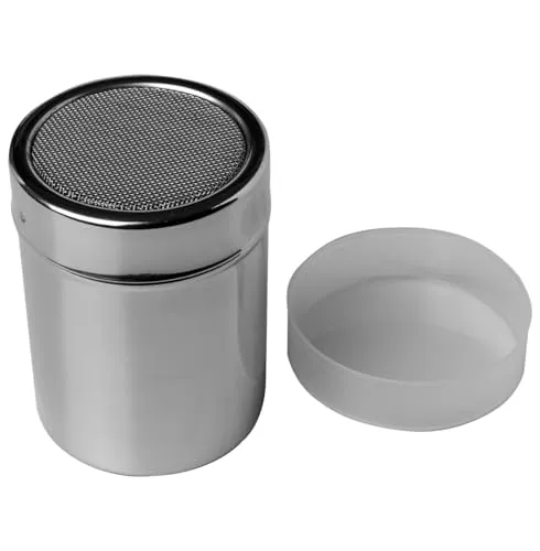 Birkmann, Zuckerstreuer, aus Edelstahl, mit Kunststoffdeckel, rostfrei, 8 cm; Ø 6 cm