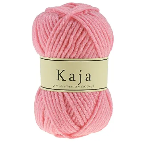 100g Mützenwolle/Jackenstrickgarn KAJA, 25% Wolle, verschieden Farben