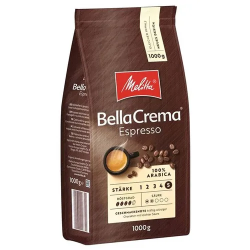 Melitta Bella Crema Espresso Kawa Ziarnista 1 kg in braun von Melitta