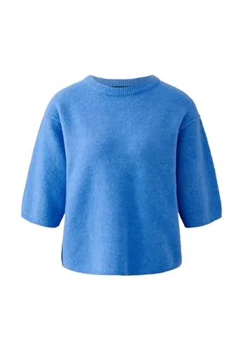 Oui Damen Pullover lässig geschnitten Uni