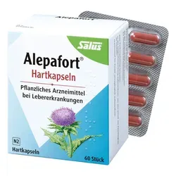 Alepafort - Pflanzliches Ergänzungsmittel mit Mariendistelfrüchten, unterstützt die Leberfunktion bei chronisch-entzündlichen Erkrankungen